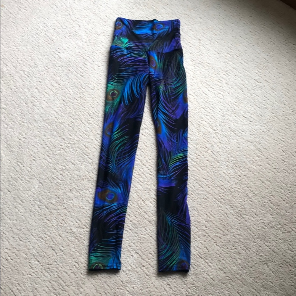 Emily HSU Designs Peacock leggings